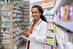 Female Pharmacist in Pharmacy